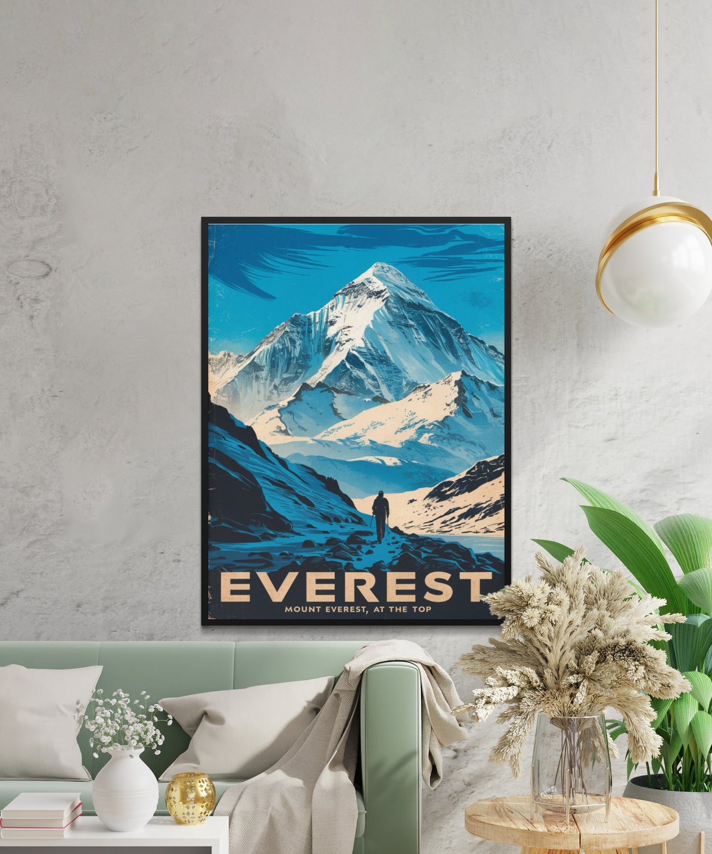 Mount Everest Vintage Travel Poster- Peak of Legends