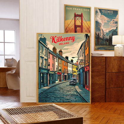 Kilkenny Vintage Travel Poster