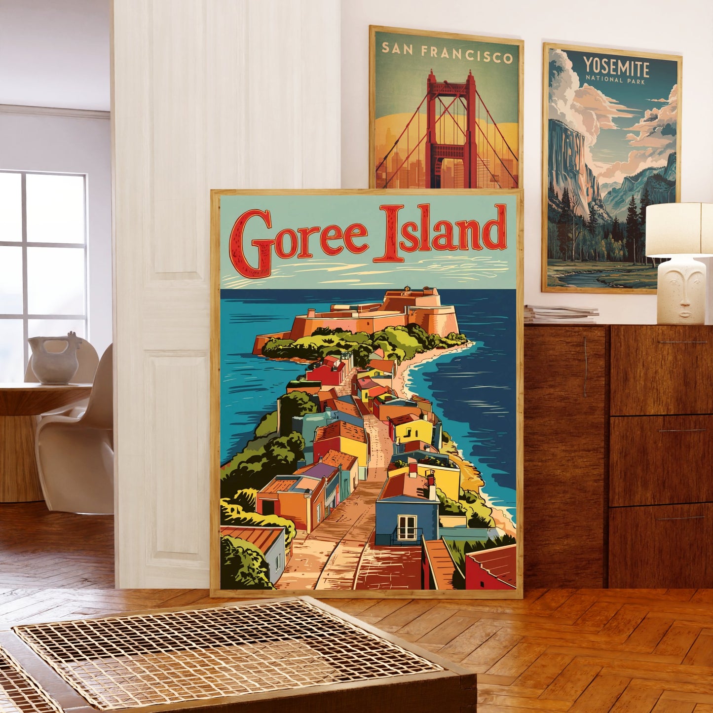 Goree Island Vintage Travel Poster