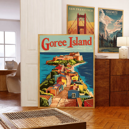 Goree Island Vintage Travel Poster