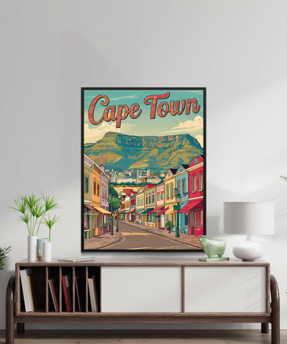 Cape Town Vintage Travel Poster