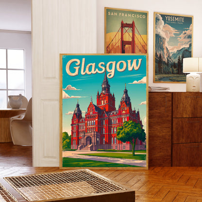 Glasgow Vintage Travel Poster