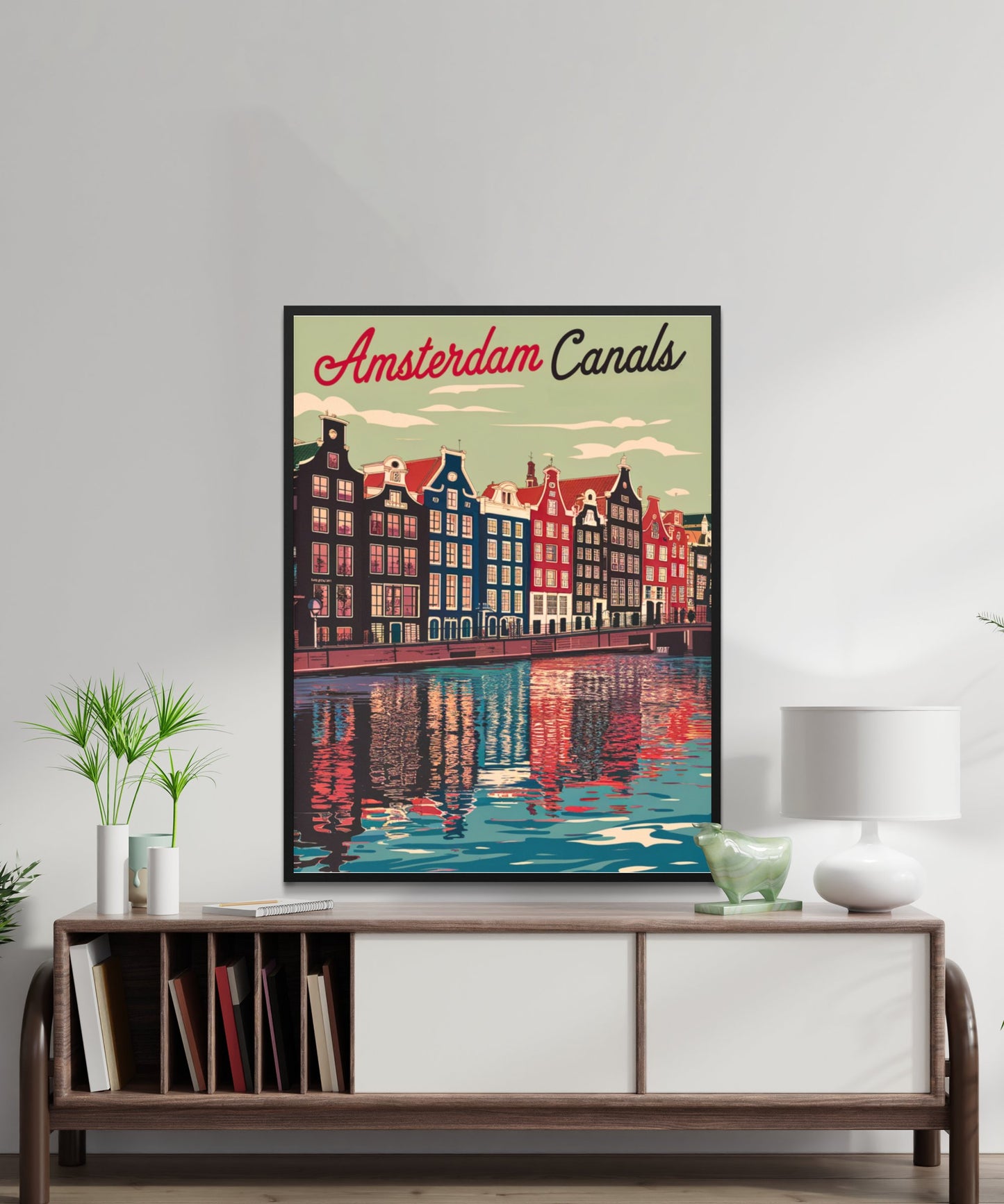 Amsterdam Vintage Travel Poster