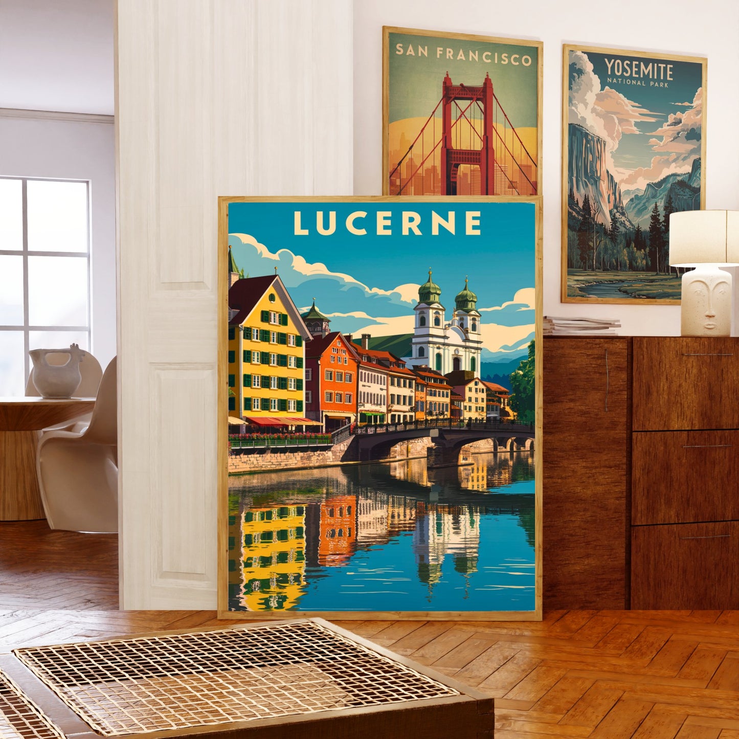 Lucerne Vintage Travel Poster