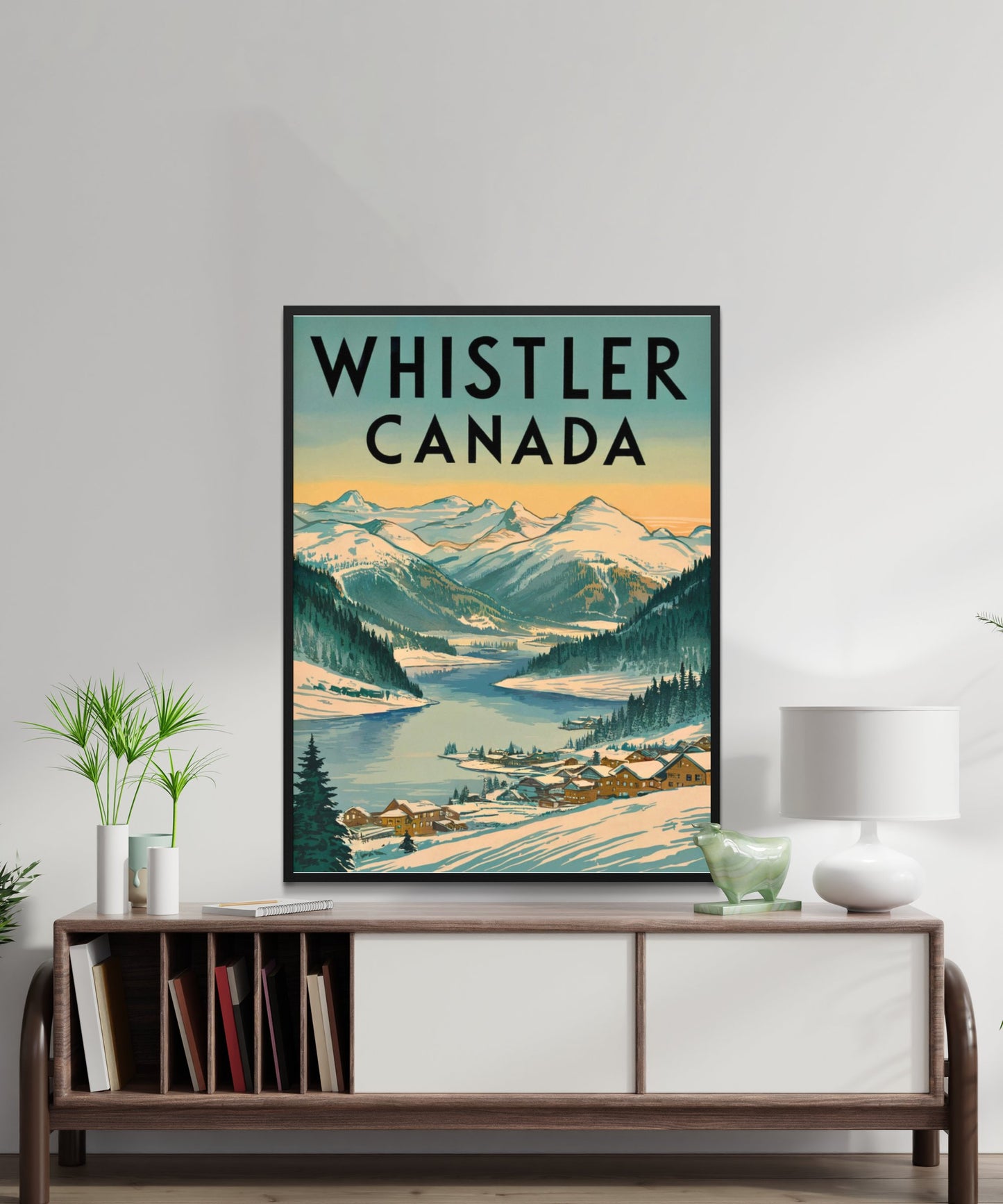 Whistler Vintage Travel Poster - Peak of Canadian Adventure