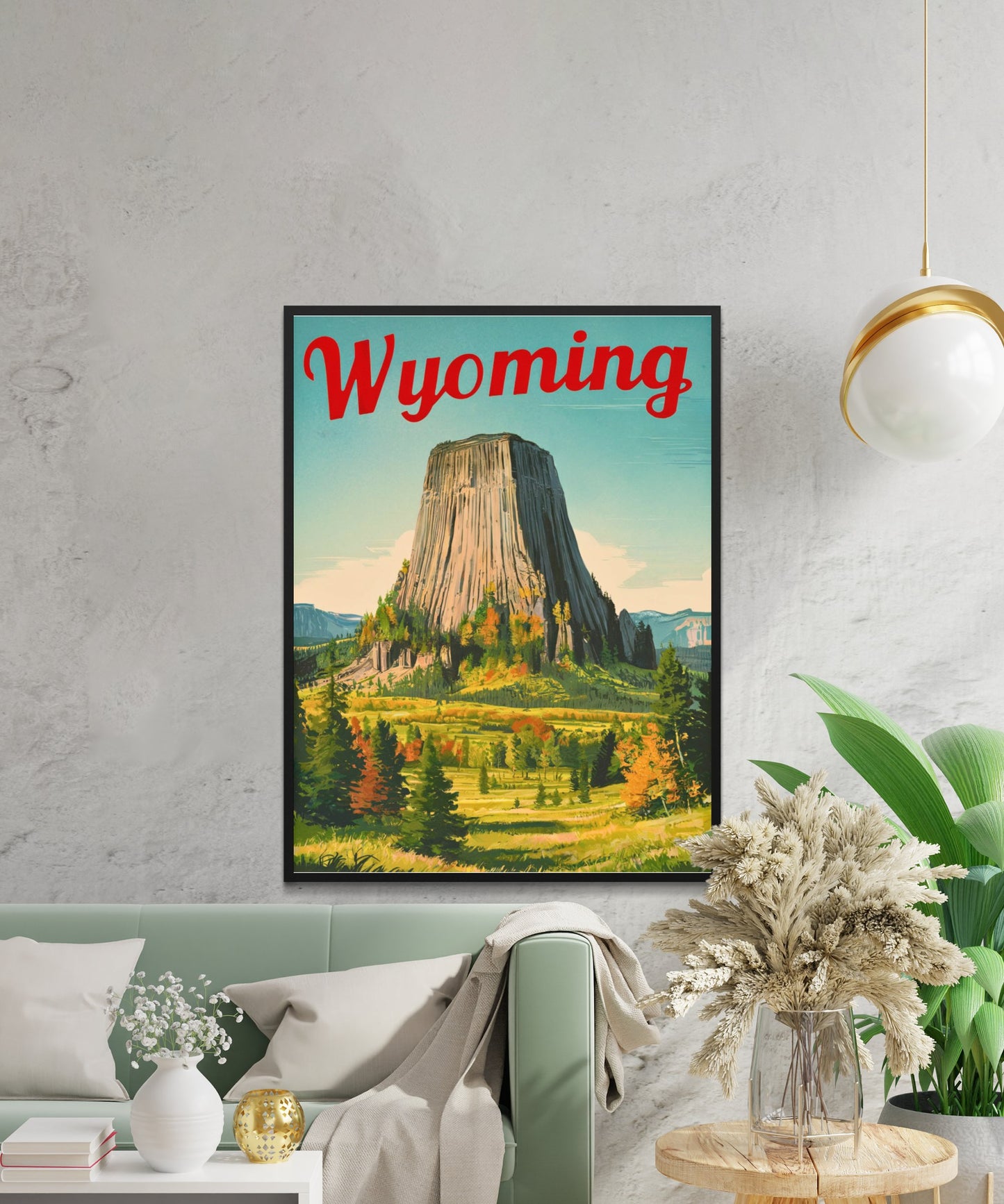 Wyoming  Vintage Travel Poster - Timeless Frontier Landscapes