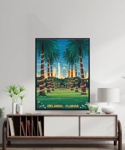 Orlando Vintage Travel Poster