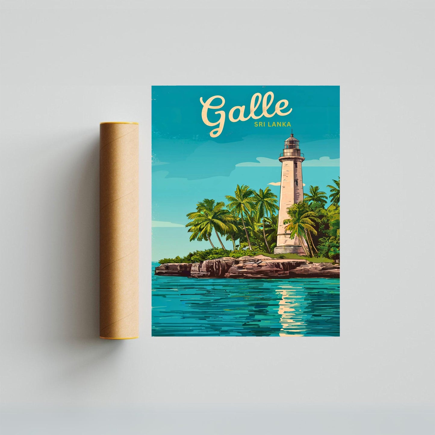 Galle Vintage Travel Poster