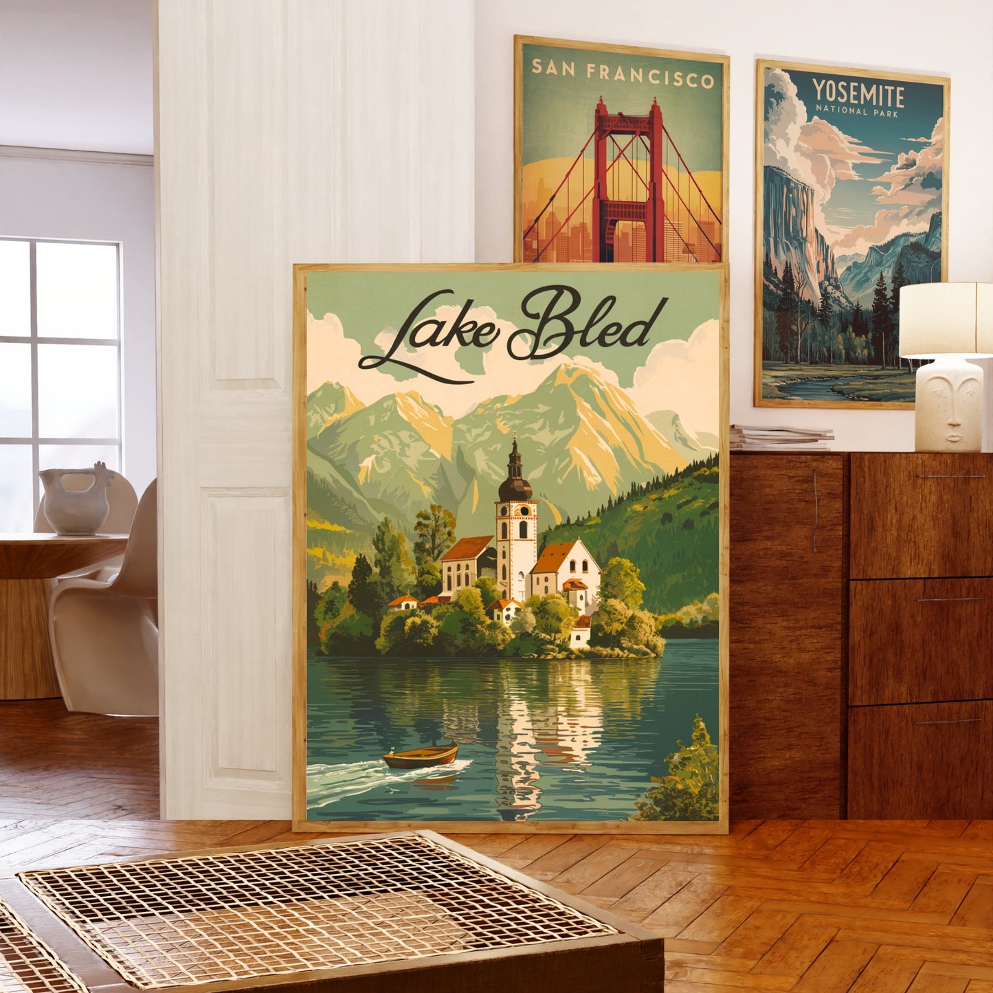 Lake Bled Vintage Travel Poster - Crystal Waters