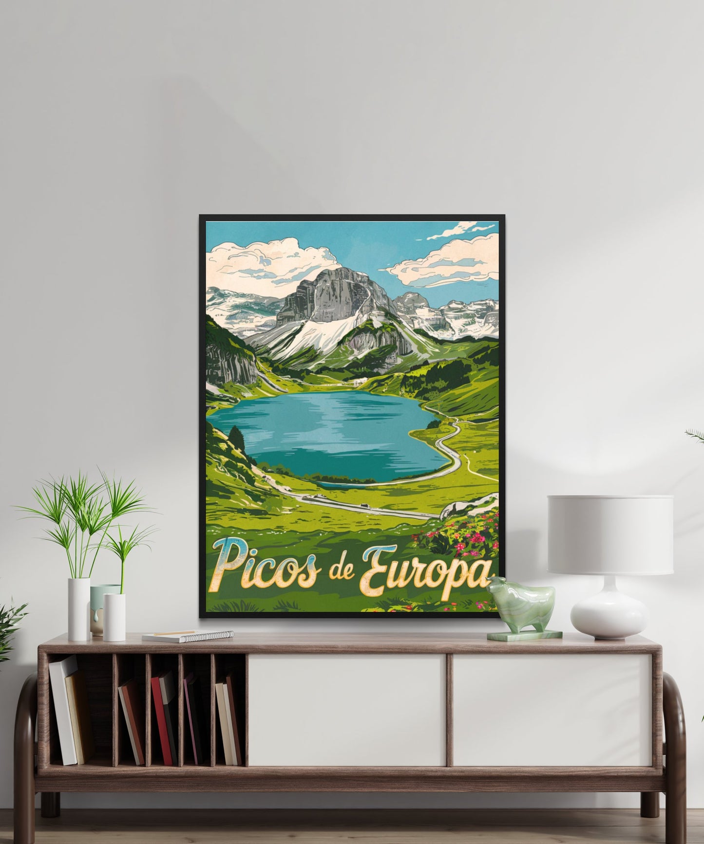 Picos de Europa Vintage Travel Poster - Alpine Beauty