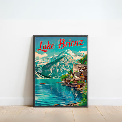 Lake Brienz Vintage Travel Poster