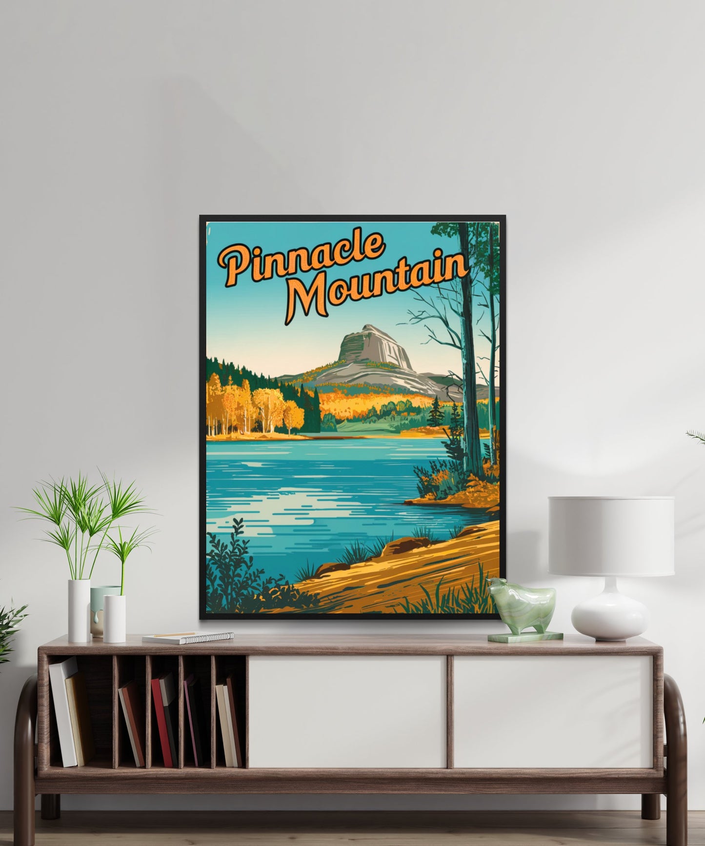 Pinnacle Mountain Vintage Travel Poster - Majestic Peaks