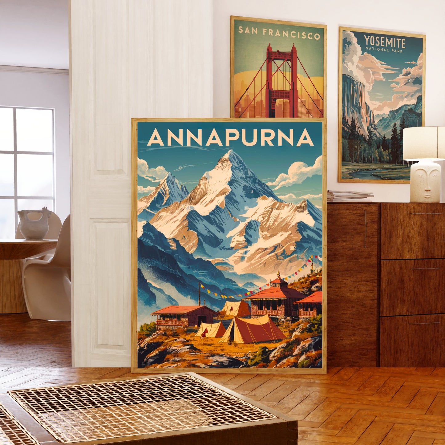 Annapurna Vintage Travel Poster - Scenic Beauty