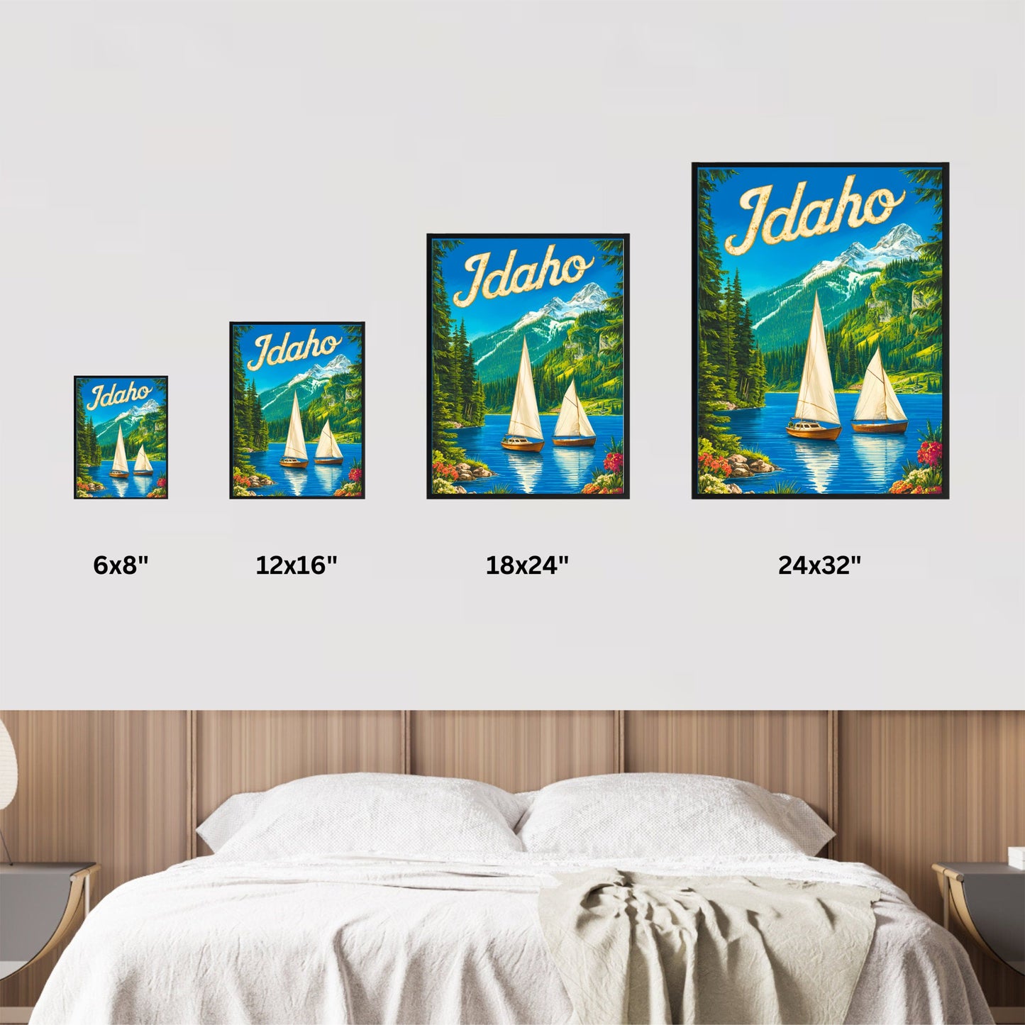 Idaho Vintage Travel Poster