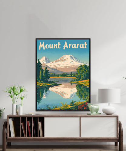 Mount Ararat Vintage Travel Poster