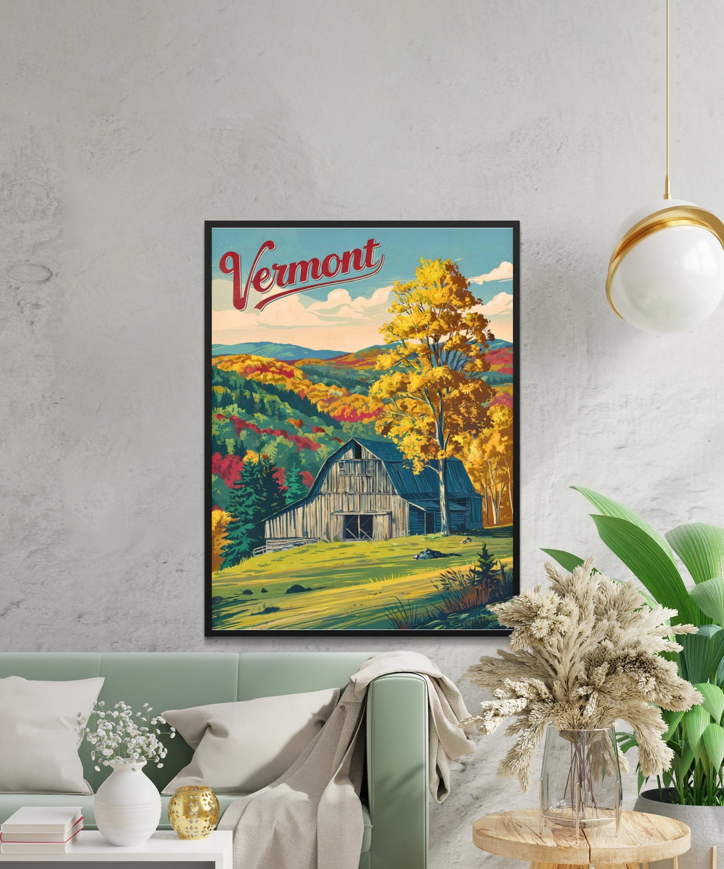 Vermont Vintage Travel Poster