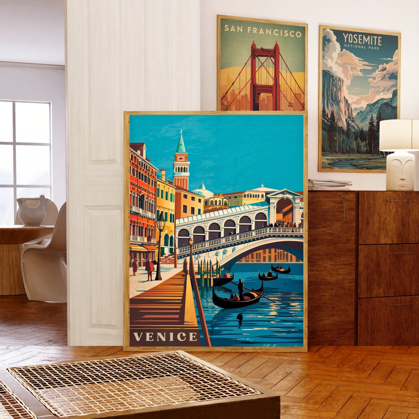 Venice Vintage Travel Poster - Gondola Dreams