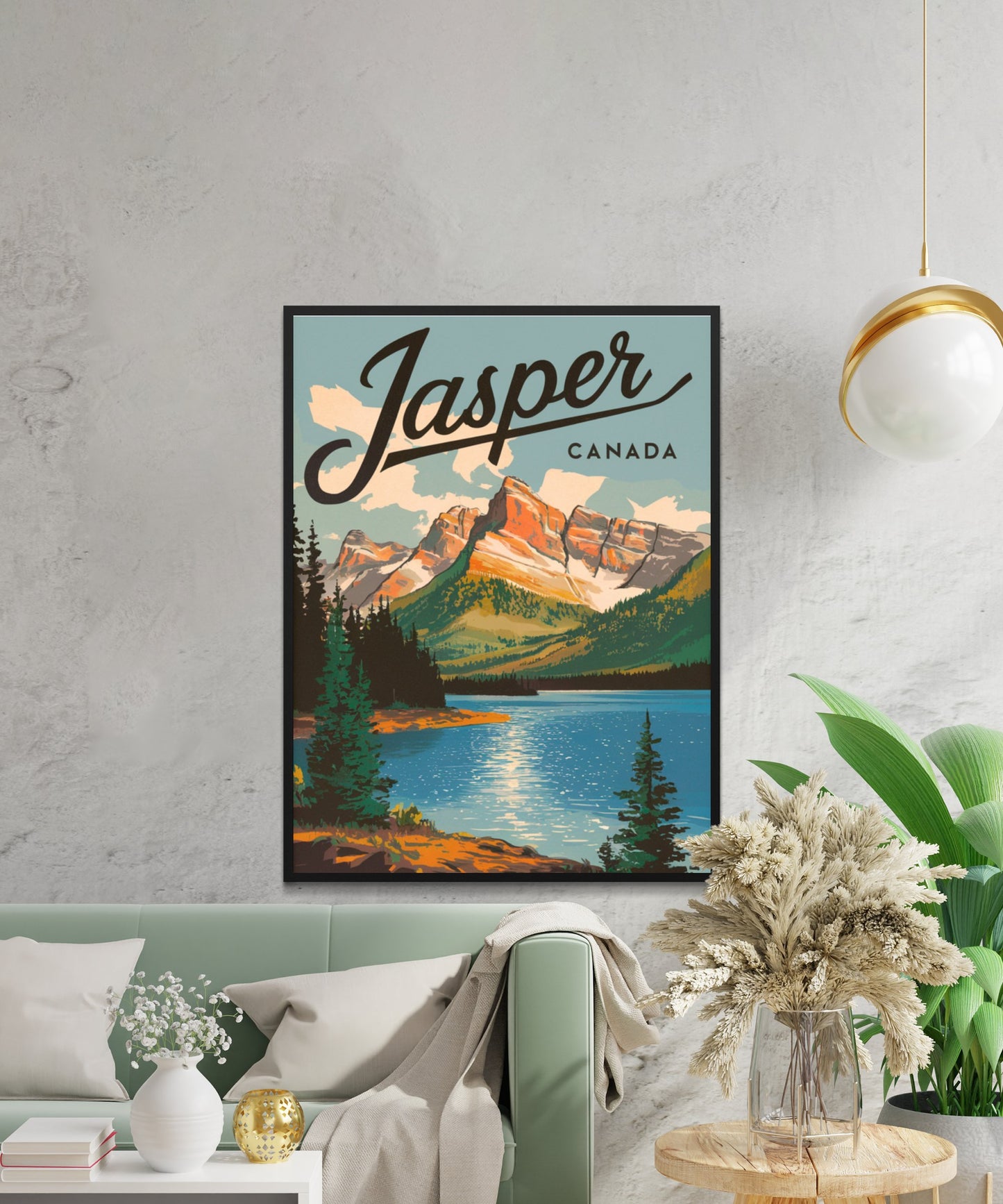 Jasper Vintage Travel Poster - Mountain Paradise