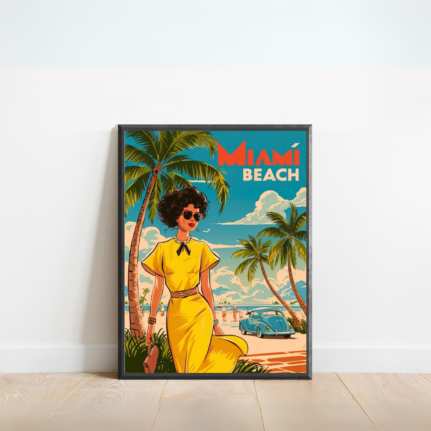 Miami Vintage Travel Poster