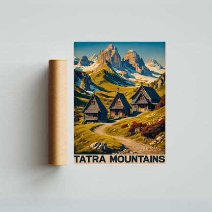 Tatra Mountains Vintage Travel Poster - Adventure Retreat