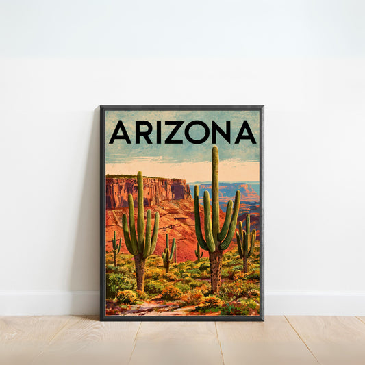 Arizona Vintage Travel Poster