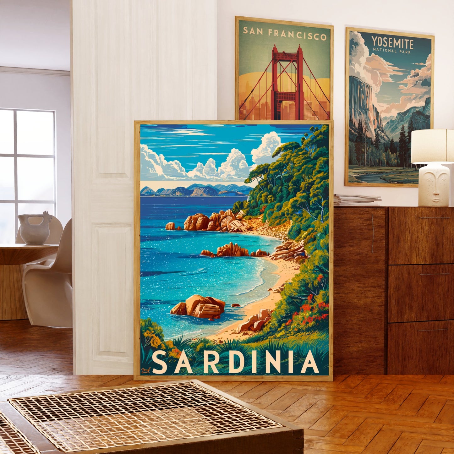 Sardinia Vintage Travel Poster - Timeless Charm