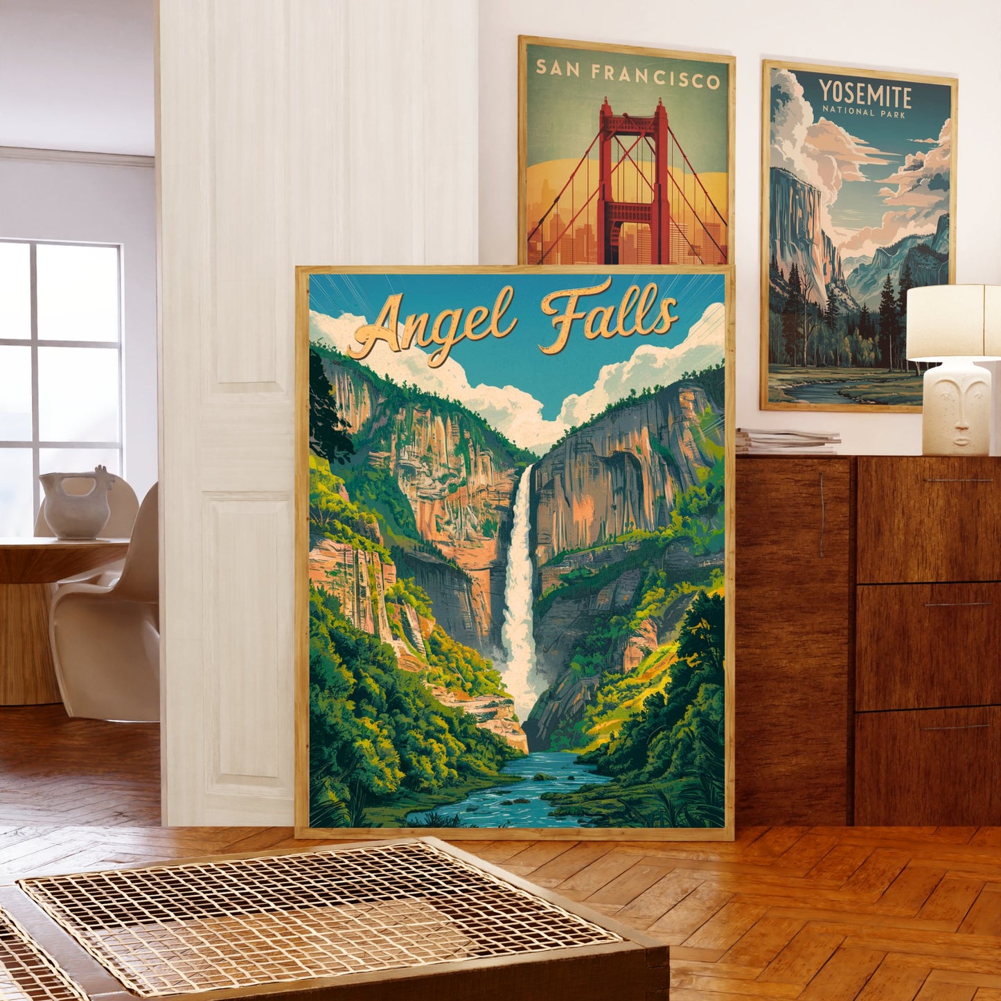 Angel Falls Vintage Travel Poster