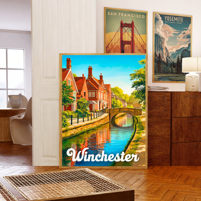 Winchester  Vintage Travel Poster