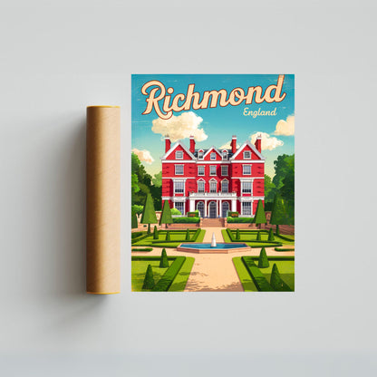 Richmond Vintage Travel Poster - Colonial Heritage