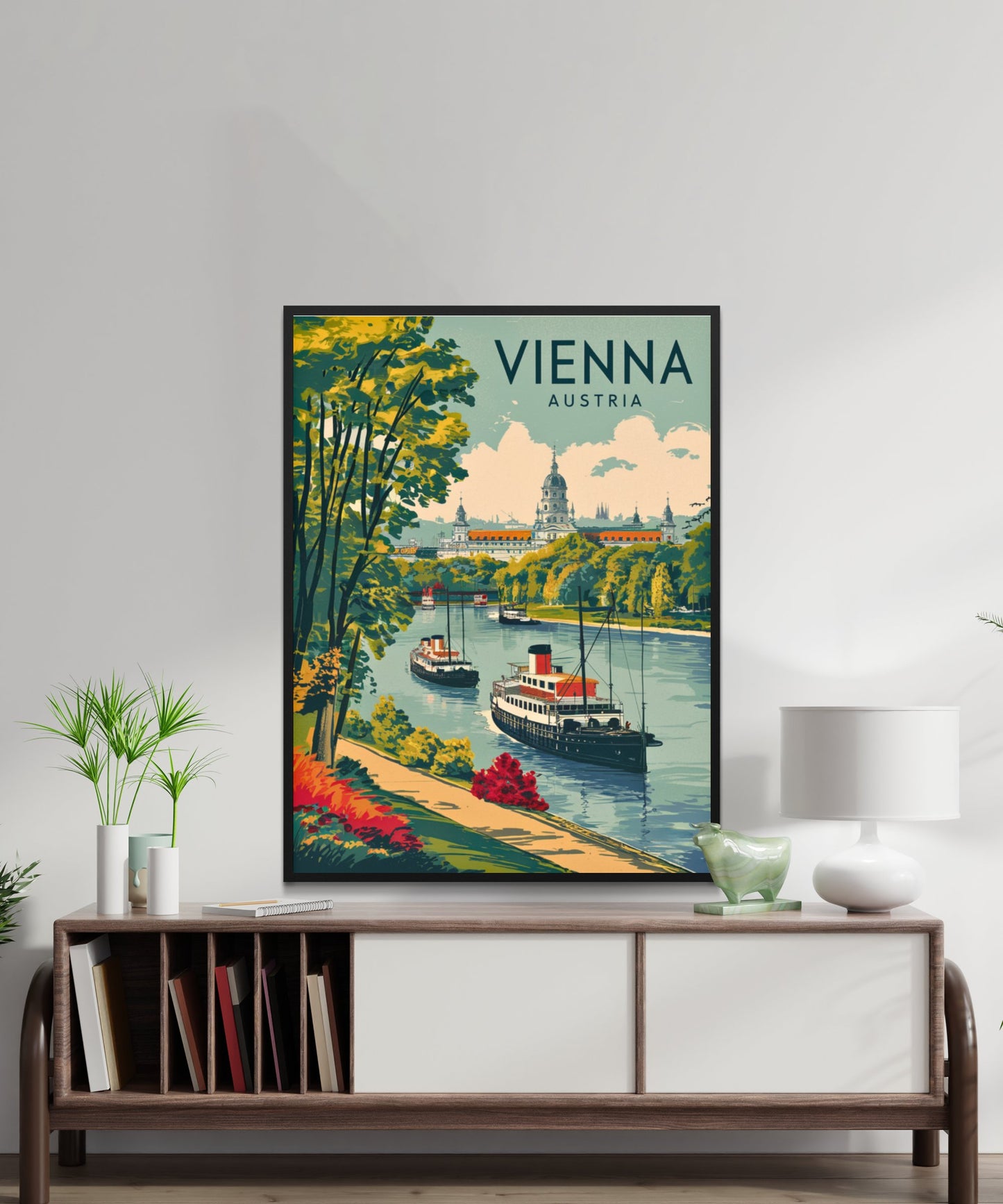 Vienna Vintage Travel Poster - Timeless Imperial Elegance