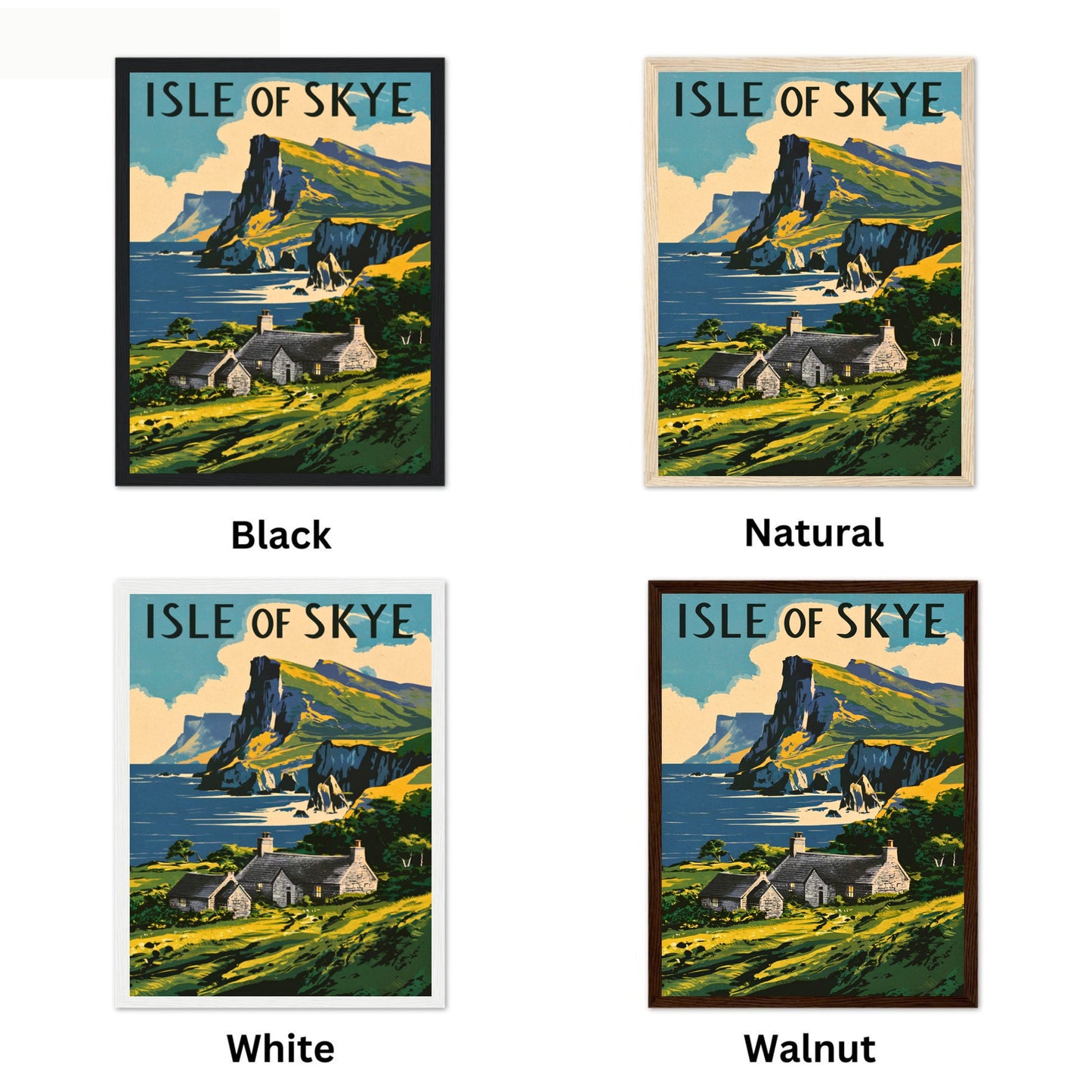 Isle of Skye Vintage Travel Poster - Timeless Scottish Beauty