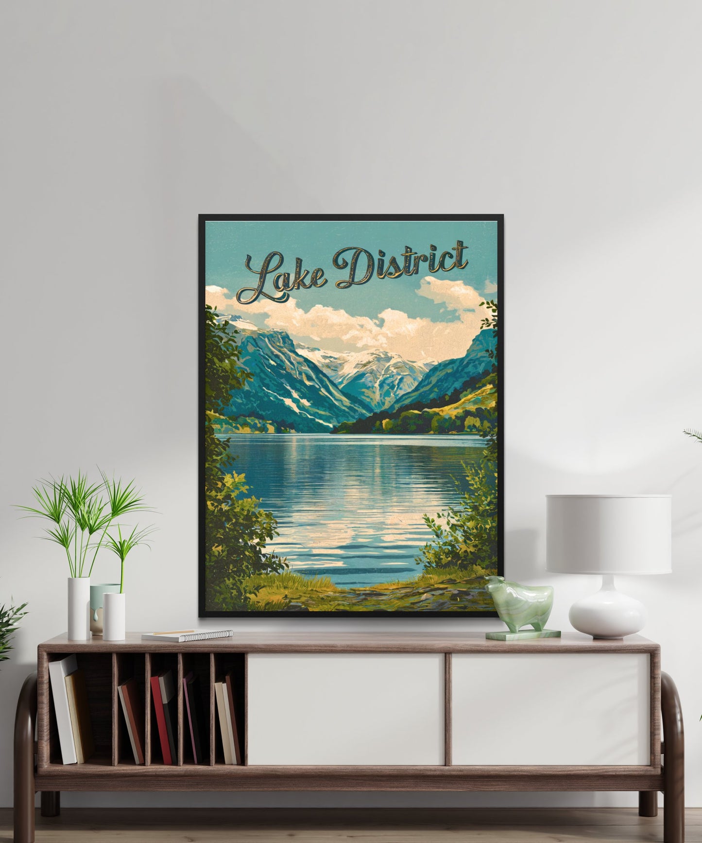 Lake District Vintage Travel Poster  - Nature's Retreat