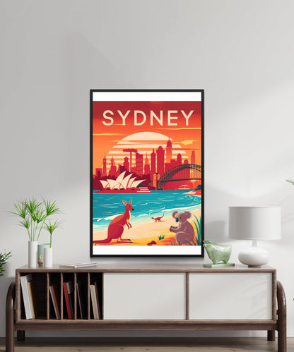 Sydney Vintage Travel Poster