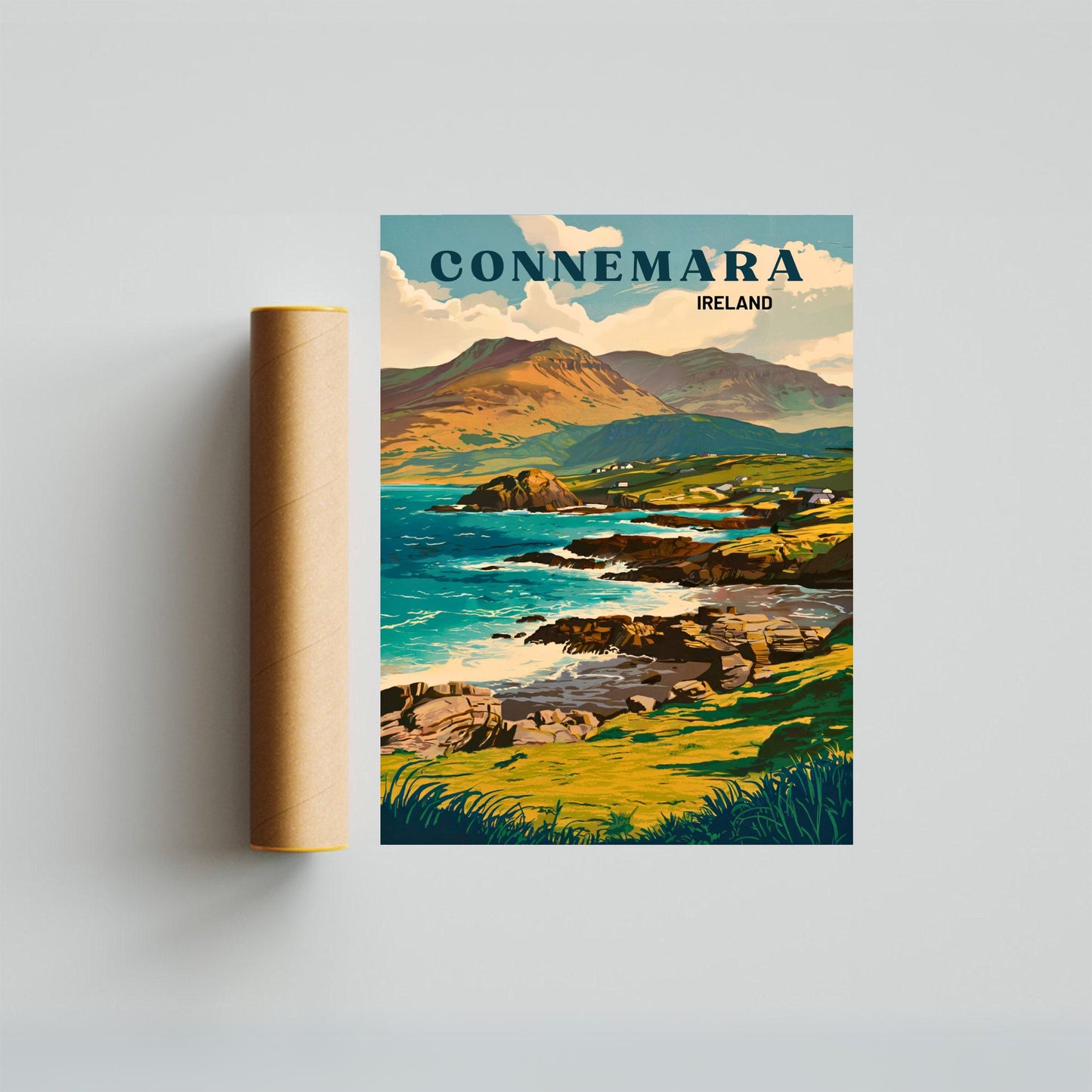 Connemara Vintage Travel Poster