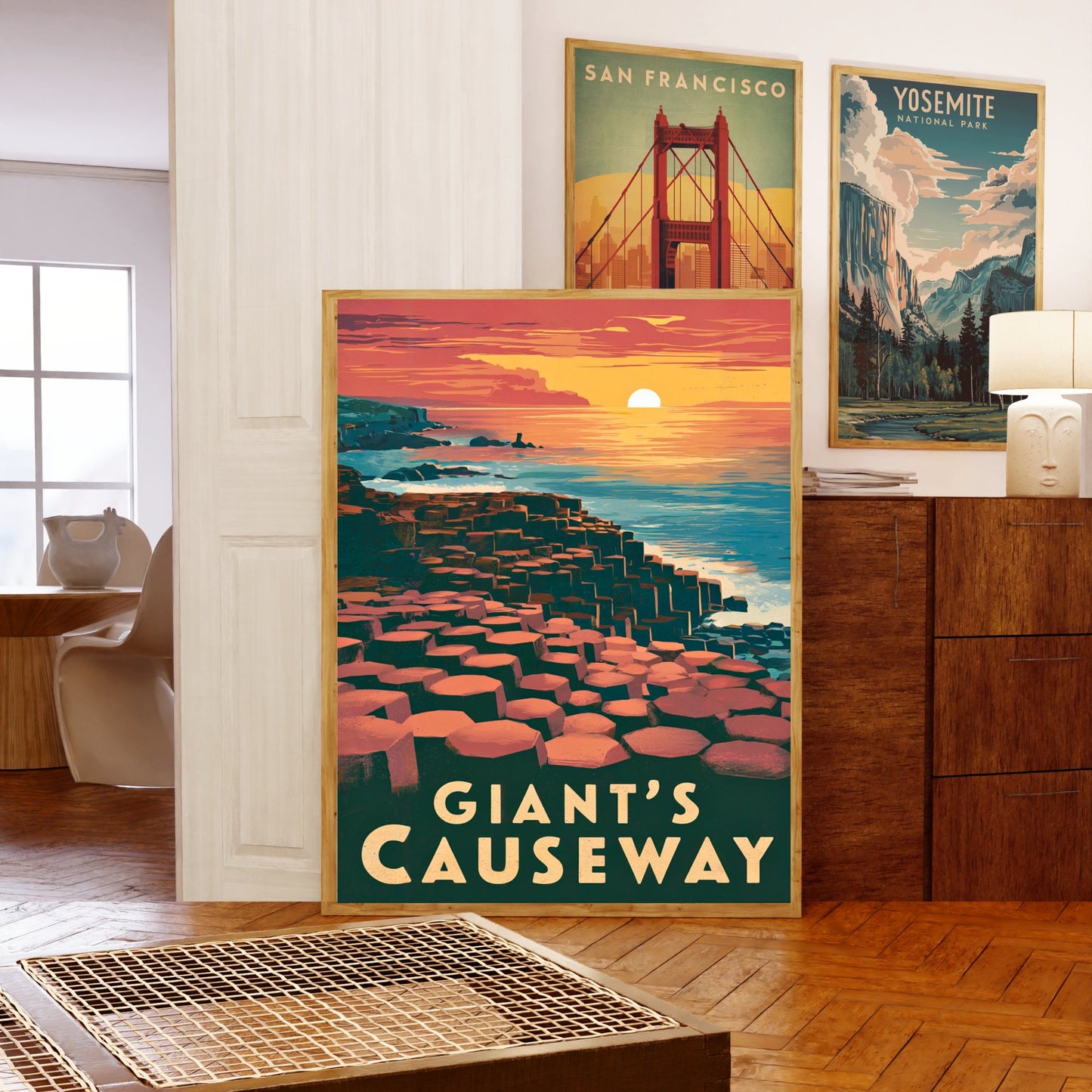 Giant's Causeway Vintage Travel Poster