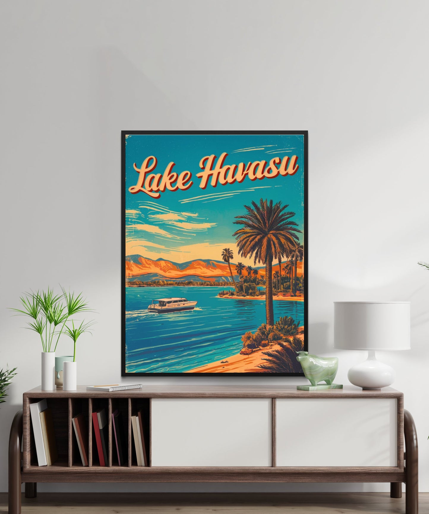 Lake Havasu Vintage Travel Poster - Boating Paradise