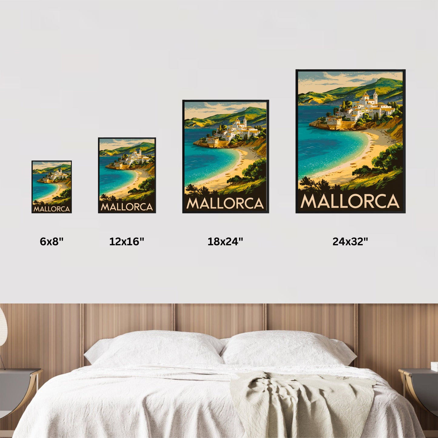 Mallorca Vintage Travel Poster - Island Charm