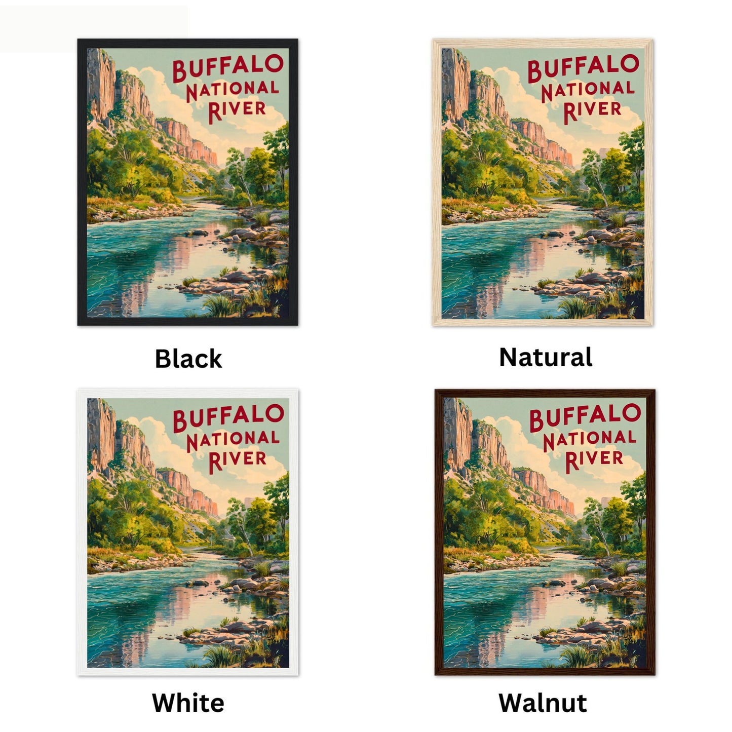 Buffalo River Vintage Travel Poster - National River