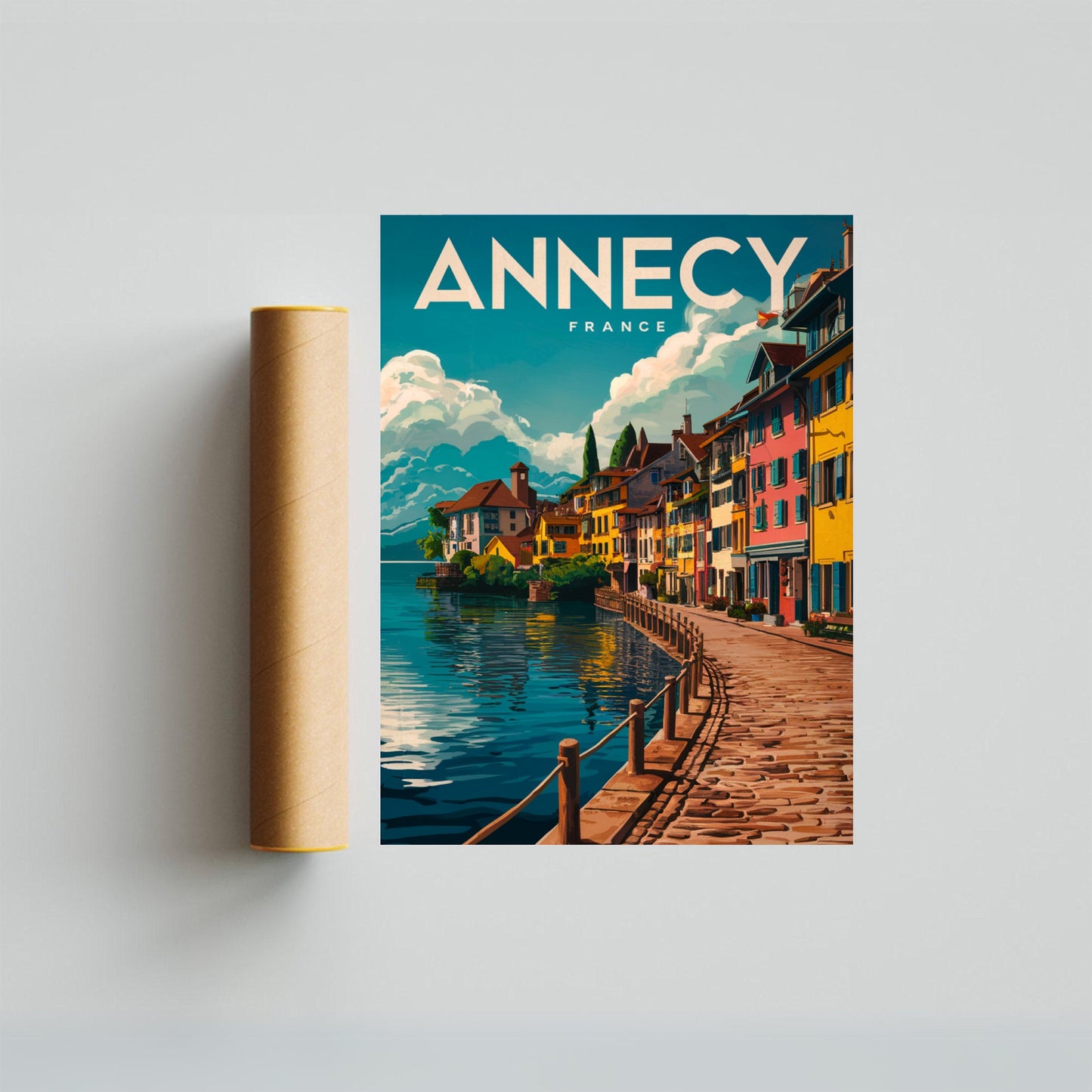 Annecy Vintage Travel Poster - Scenic Beauty