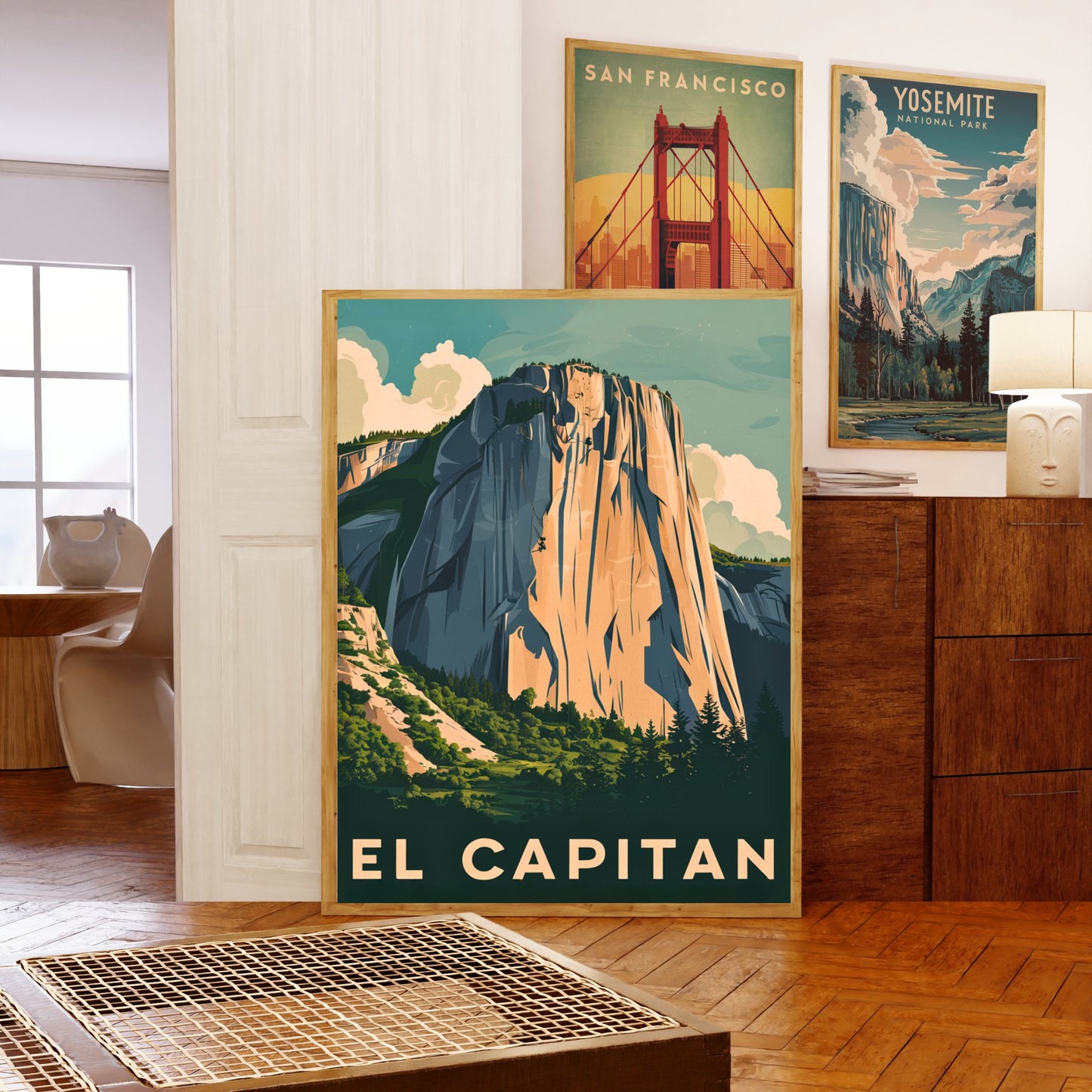 Yosemite El Capitan Vintage Travel Poster