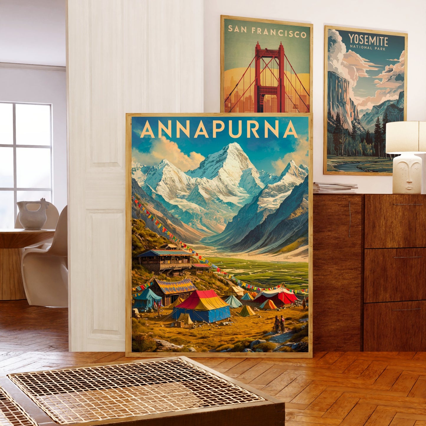 Annapurna Vintage Travel Poster - Tropical Paradise