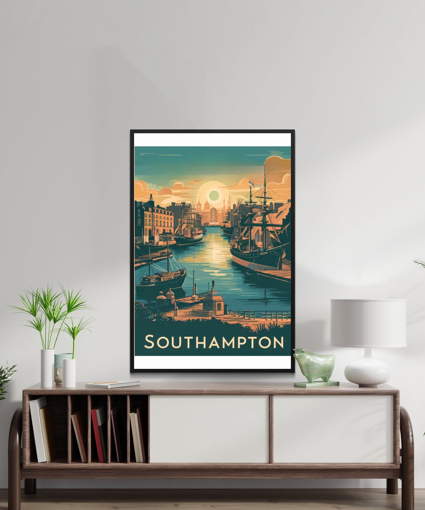 Southampton Vintage Travel Poster - Port City