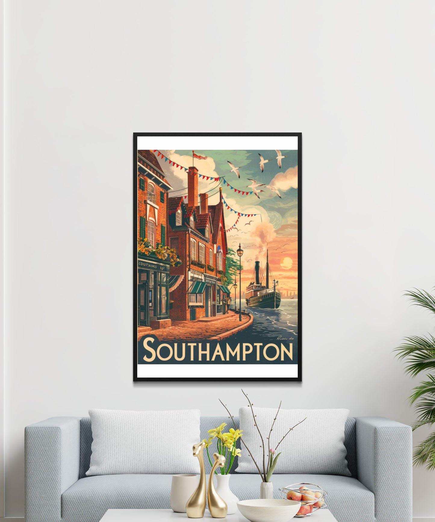 Southampton Vintage Travel Poster