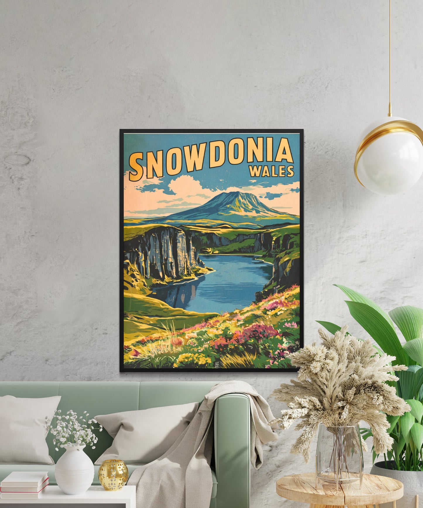 Snowdonia Vintage Travel Poster