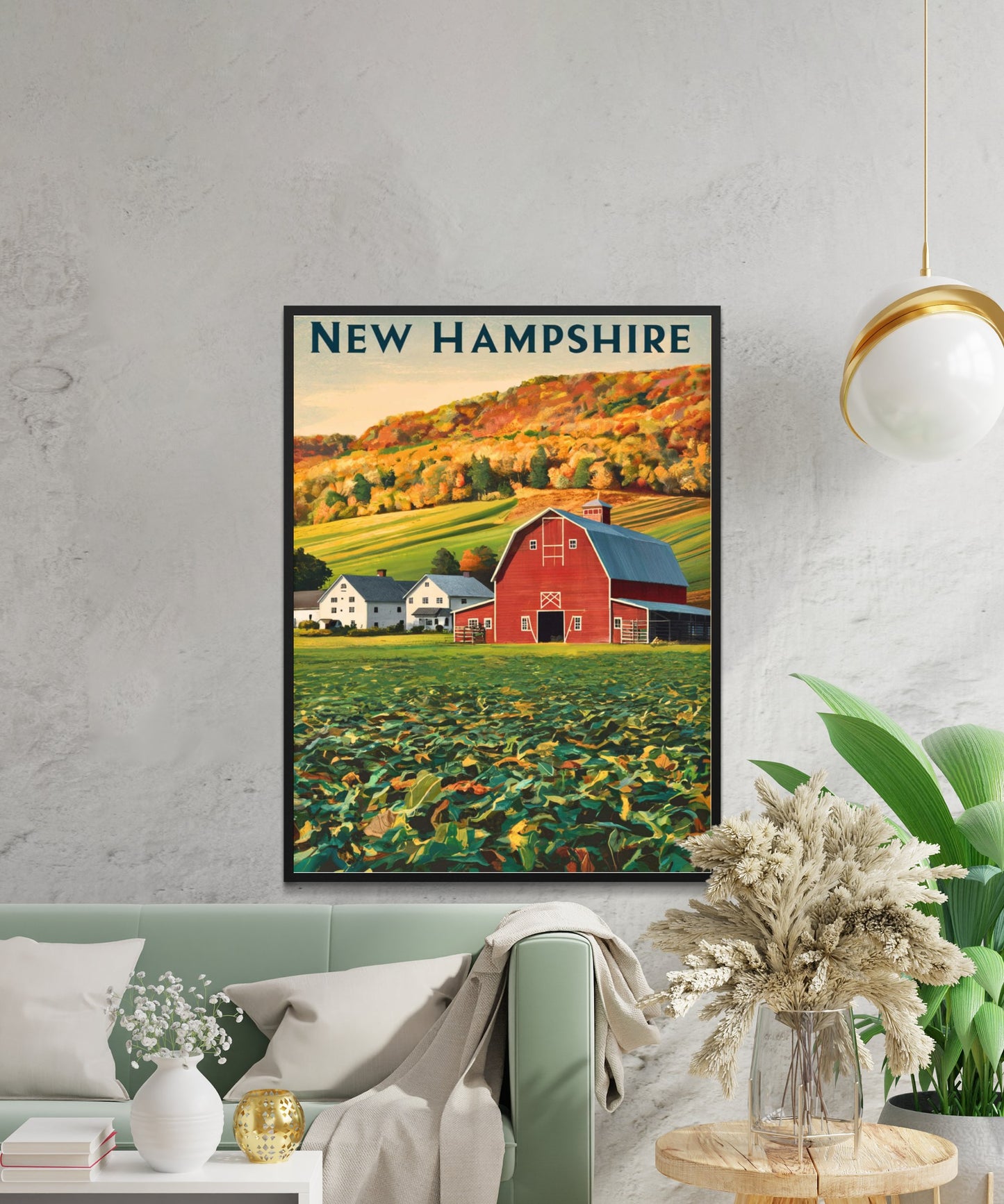 New Hampshire Vintage Travel Poster - Timeless New England Charm