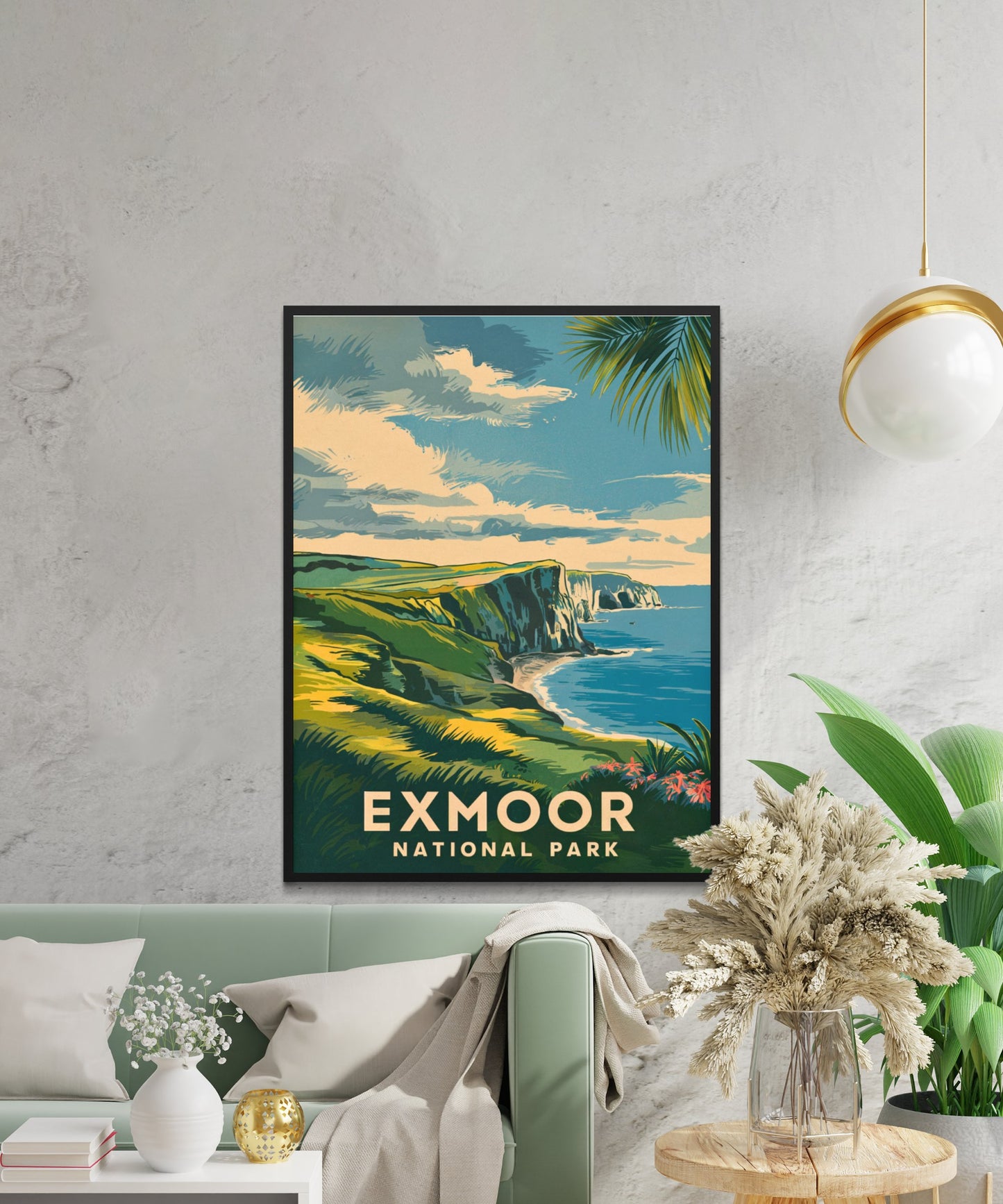 Exmoor Vintage Travel Poster