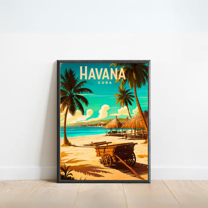 Havana Vintage Travel Poster