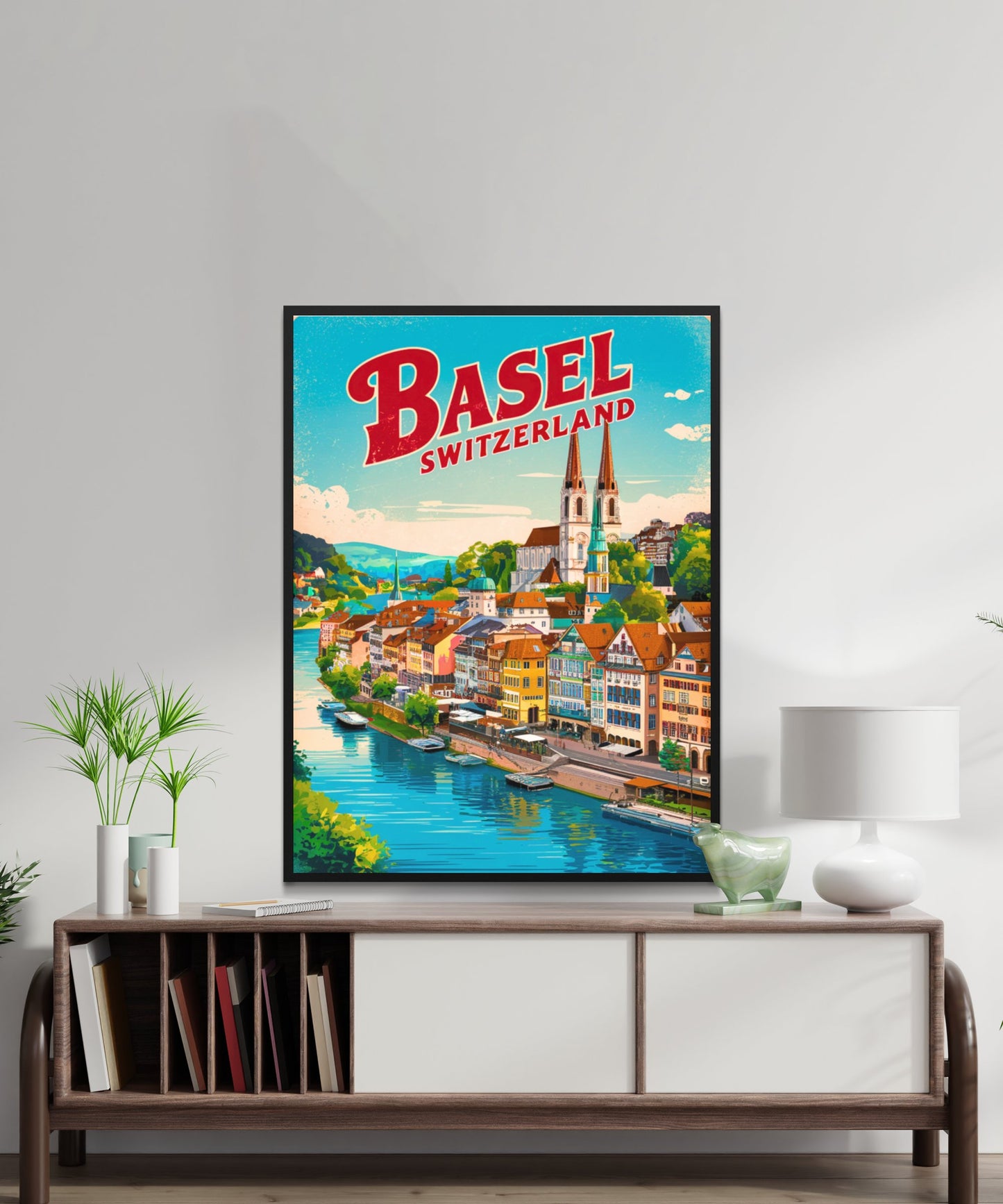 Basel Vintage Travel Poster