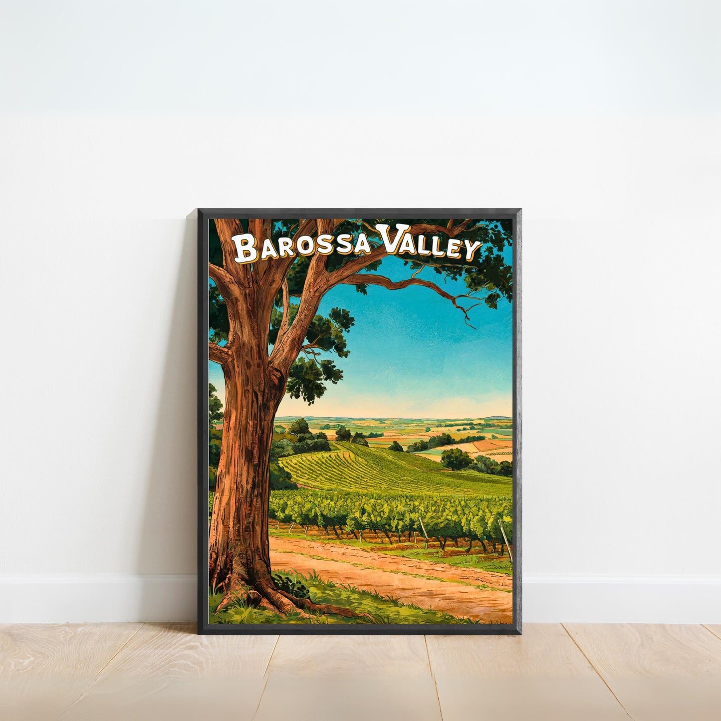 Barossa Valley Vintage Travel Poster - Australia’s Wine Wonderland