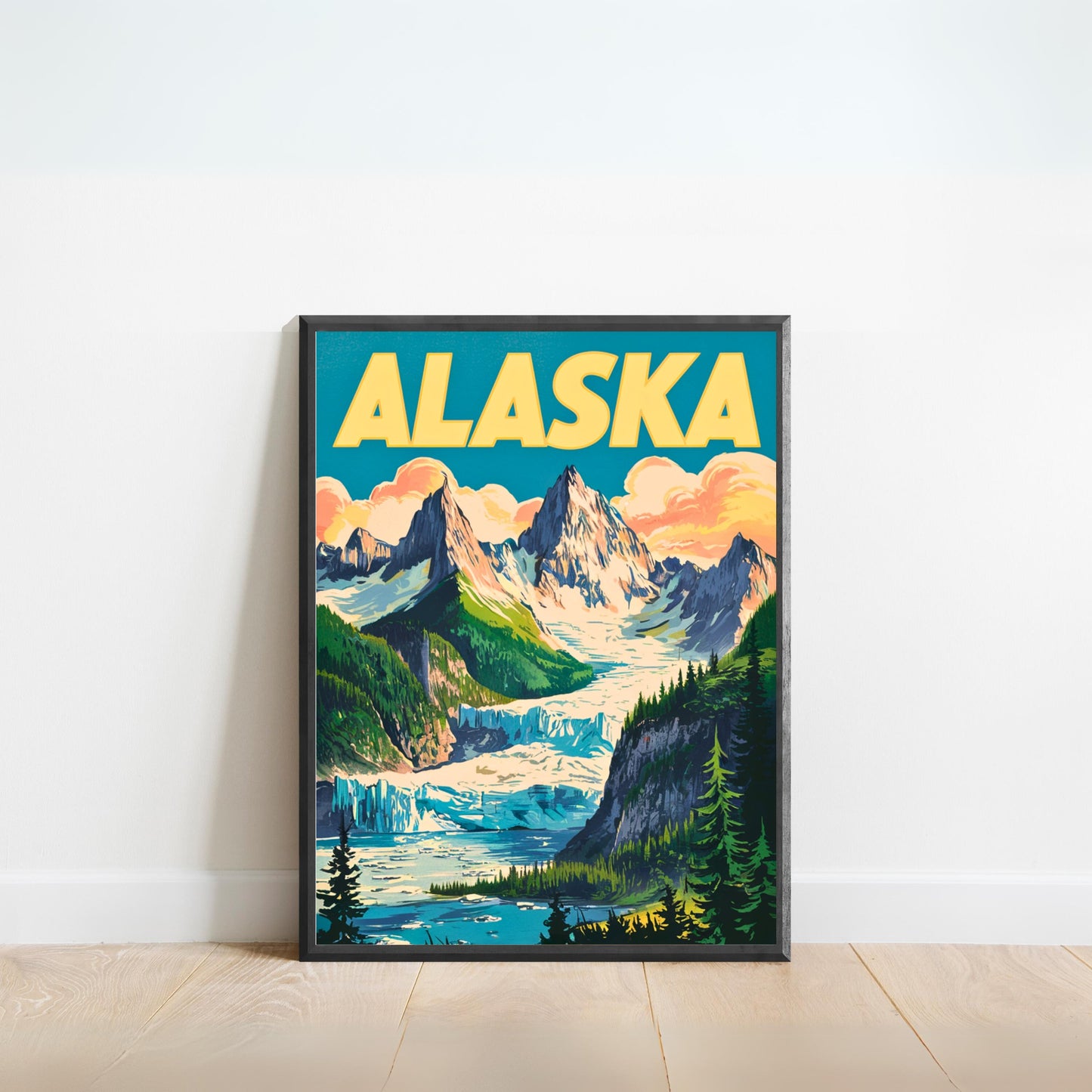 Alaska Vintage Travel Poster